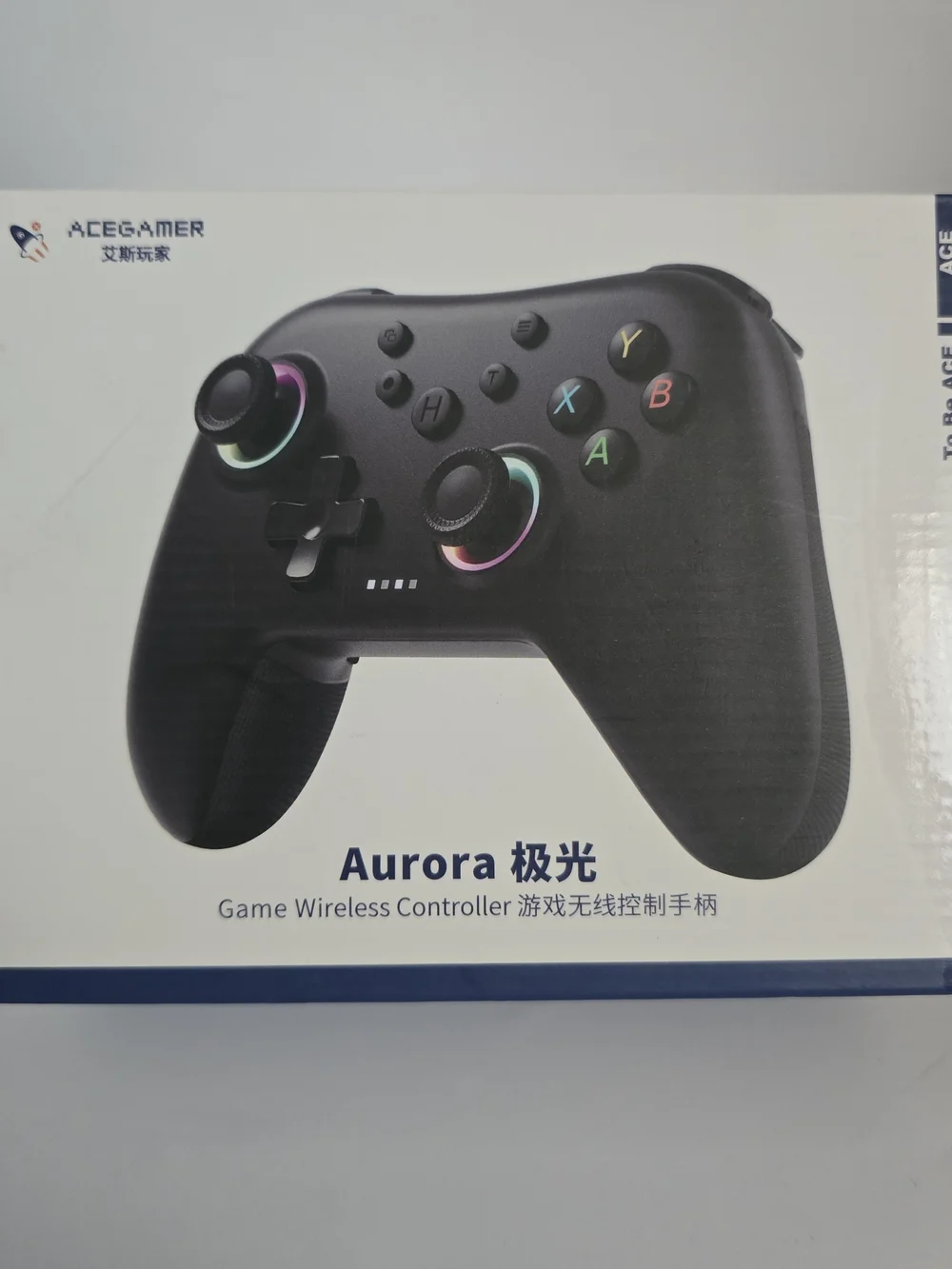 Aurora Black Wireless Game Controller
